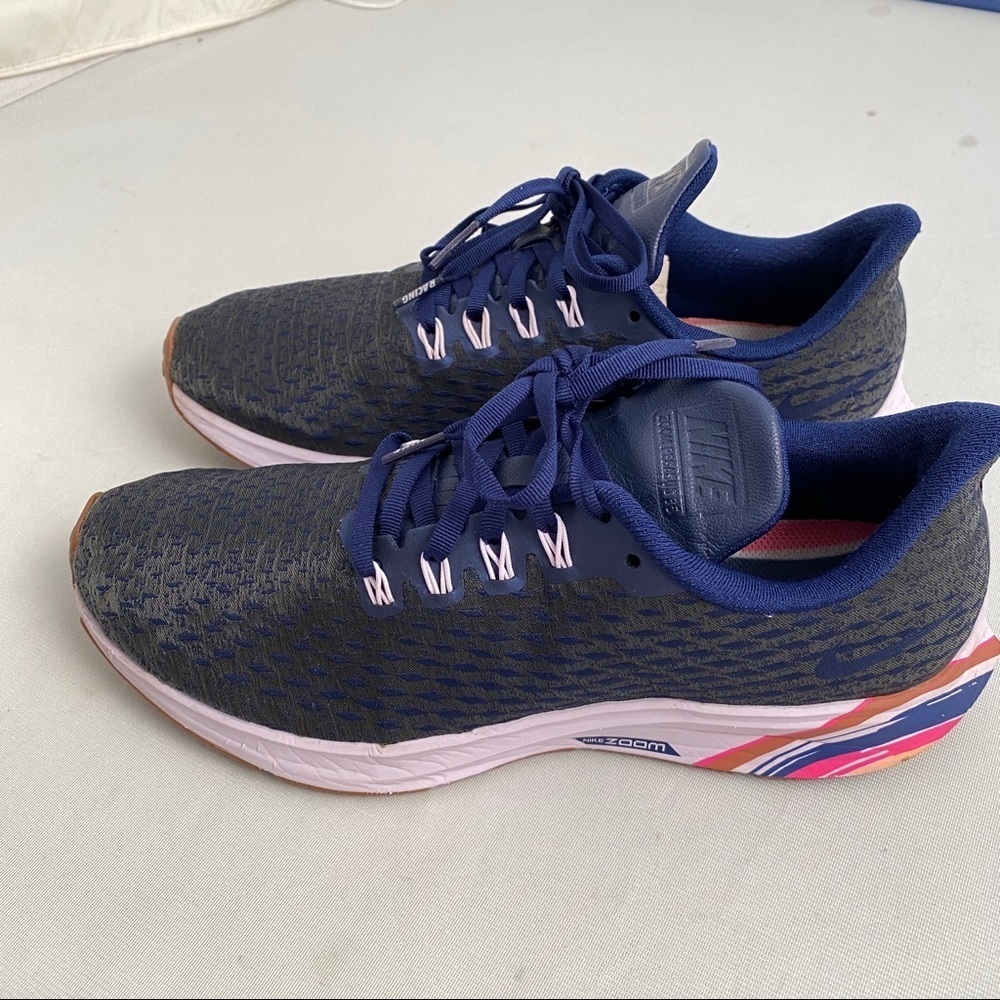 Nike Air Zoom Pegasus 35 Premium Blue Void running sneakers - Picture 4 of 8